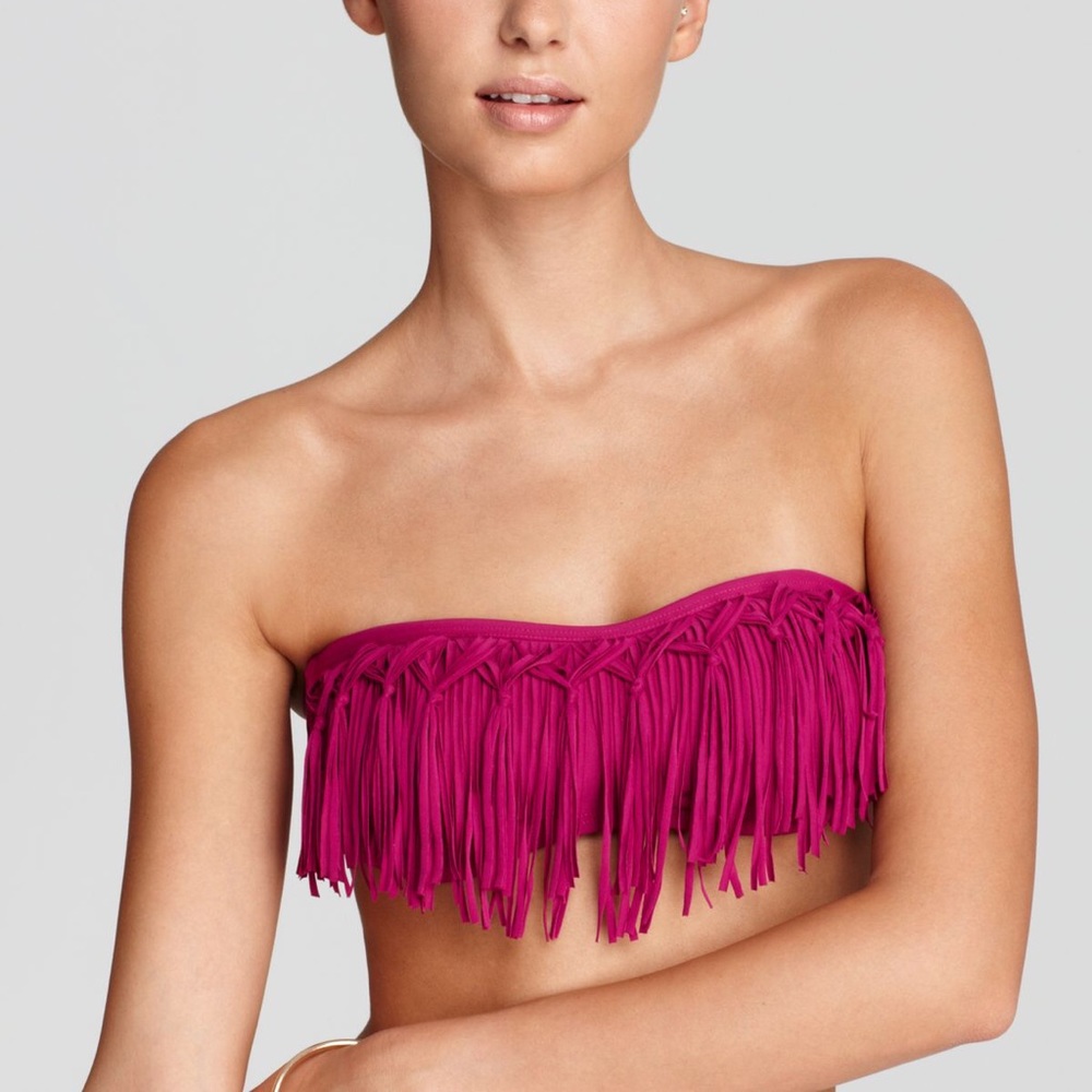 NWT L*Space Berry Fringe Bandeau